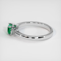 0.57 Ct. Emerald Ring, Platinum 950 4