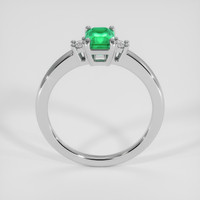 0.69 Ct. Emerald Ring, Platinum 950 3