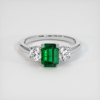 1.22 Ct. Emerald Ring, Platinum 950 1