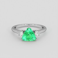 1.88 Ct. Emerald Ring, Platinum 950 1