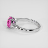 3.34 Ct. Pink Sapphire Ring, Platinum 950 4