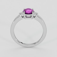 1.33 Ct. Pinkish Purple Sapphire Ring, Platinum 950 3