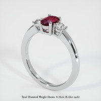 Ruby Ring 0.59 Ct., Platinum 950 Preview