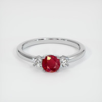 0.54 Ct. Ruby Ring, Platinum 950 1