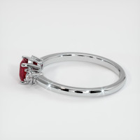 0.54 Ct. Ruby Ring, Platinum 950 4