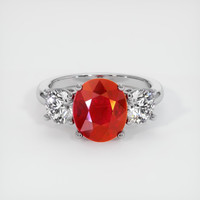 4.02 Ct. Ruby Ring, Platinum 950 1