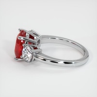 4.02 Ct. Ruby Ring, Platinum 950 4