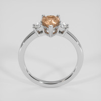 1.38 Ct. Padparadscha Sapphire Ring, Platinum 950 3