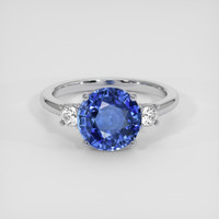 3.95 Ct. Blue Sapphire Ring, Platinum 950 1
