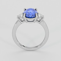 3.65 Ct. Blue Sapphire Ring, Platinum 950 3
