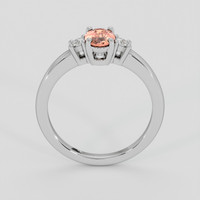 0.69 Ct. Padparadscha Sapphire Ring, Platinum 950 3