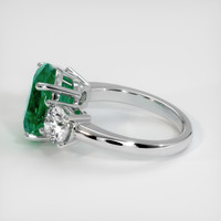 3.70 Ct. Emerald Ring, Platinum 950 4