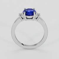 2.00 Ct. Blue Sapphire Ring, Platinum 950 3