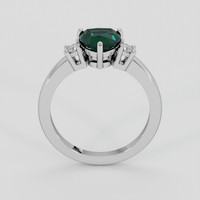1.65 Ct. Bluish Green Sapphire Ring, Platinum 950 3