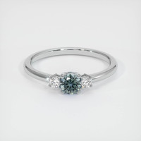 0.64 Ct. Sapphire Ring, Platinum 950 1
