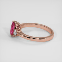 1.25 Ct. Pink Sapphire Ring, 14K Rose Gold 4