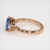 1.11 Ct. Blue Sapphire Ring, 18K Rose Gold 4