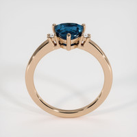 1.69 Ct. Greenish Blue Sapphire Ring, 18K Rose Gold 3
