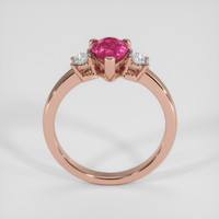1.25 Ct. Pink Sapphire Ring, 18K Rose Gold 3