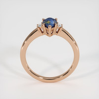 1.07 Ct. Bi Color Sapphire Ring, 18K Rose Gold 3