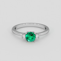 0.45 Ct. Emerald Ring, Silver 1