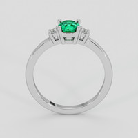 0.45 Ct. Emerald Ring, Silver 3