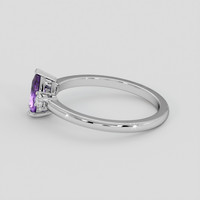 1.05 Ct. Purple Sapphire Ring, Silver 4