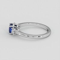 1.00 Ct. Blue Sapphire Ring, Silver 4