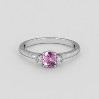 0.50 Ct. Pink Sapphire Ring, Silver 1