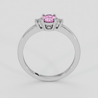 0.50 Ct. Pink Sapphire Ring, Silver 3