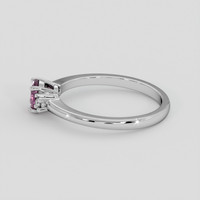 0.50 Ct. Pink Sapphire Ring, Silver 4