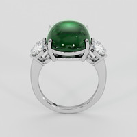 10.64 Ct. Malachite Ring, 10K White Gold 3