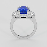 5.16 Ct. Blue Sapphire Ring, 10K White Gold 3