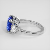 5.56 Ct. Blue Sapphire Ring, 10K White Gold 4