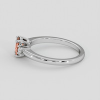 0.69 Ct. Padparadscha Sapphire Ring, 10K White Gold 4