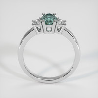 0.82 Ct. Greyish Blue Sapphire Ring, 10K White Gold 3