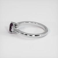 0.66 Ct. Purple Sapphire Ring, 10K White Gold 4