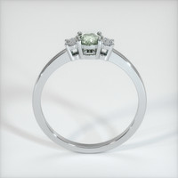 0.63 Ct. Green Sapphire Ring, 10K White Gold 3