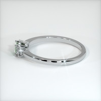 0.63 Ct. Green Sapphire Ring, 10K White Gold 4