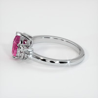 2.19 Ct. Pink Sapphire Ring, 14K White Gold 4