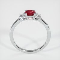 0.54 Ct. Ruby Ring, 14K White Gold 3