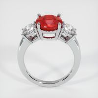 Three Stone Ruby Ring 4.02 Ct., 14K White Gold Preview