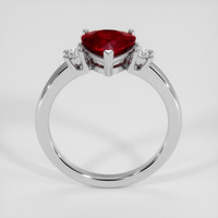 2.02 Ct. Ruby Ring, 14K White Gold 3