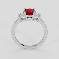 1.42 Ct. Ruby Ring, 14K White Gold 3