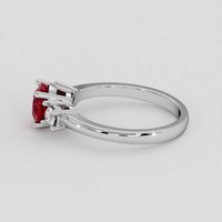 1.42 Ct. Ruby Ring, 14K White Gold 4