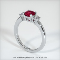 Ruby Ring 1.03 Ct. 14K White Gold Preview