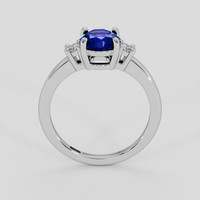 1.50 Ct. Blue Sapphire Ring, 14K White Gold 3