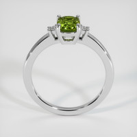 1.20 Ct. Green Sapphire Ring, 14K White Gold 3