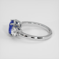 2.00 Ct. Blue Sapphire Ring, 14K White Gold 4