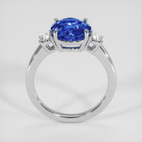 3.95 Ct. Blue Sapphire Ring, 14K White Gold 3